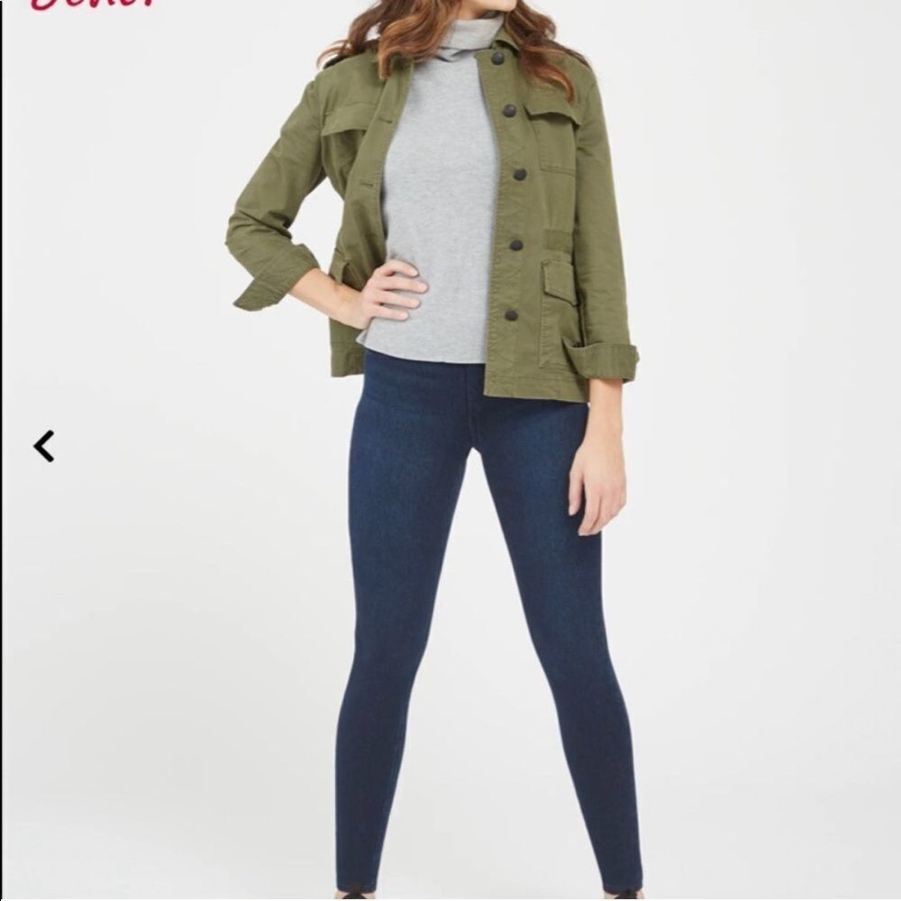 SPANX | Jean-Ish Slim Leg Pull-On Denim Style Blue Leggings Women’s Size Small